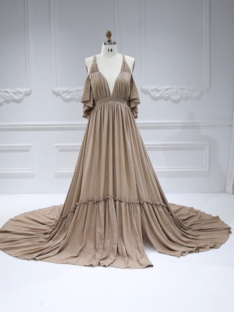 Elastic Waist Boho Beach Dress Side Slit Woman Photo Shoot Dresses YW231106 Elastic Waist Boho Beach Dress Side Slit Woman Photo Shoot Dresses YW231106