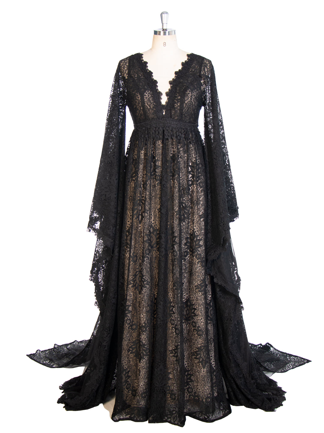 Black Vintage Lace Boho Dress, Maternity Lace Gown, Dress for Maternity Session (Free Send Slip Dress ) YW243110 Black Vintage Lace Boho Dress, Maternity Lace Gown, Dress for Maternity Session (Free Send Slip Dress ) YW243110