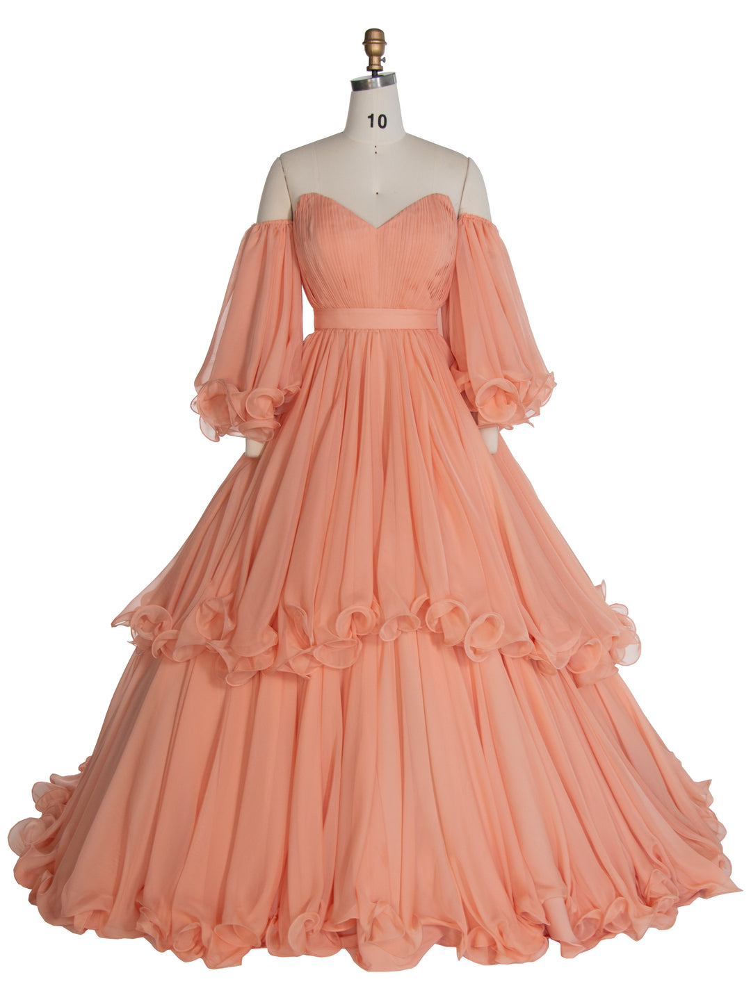 Silky Chiffon Fluffy Dress Large Festival Dress Women Puffy Photoshoot Dress YW240040 yewendress Silky Chiffon Fluffy Dress Large Festival Dress Women Puffy Photoshoot Dress YW240040 yewendress