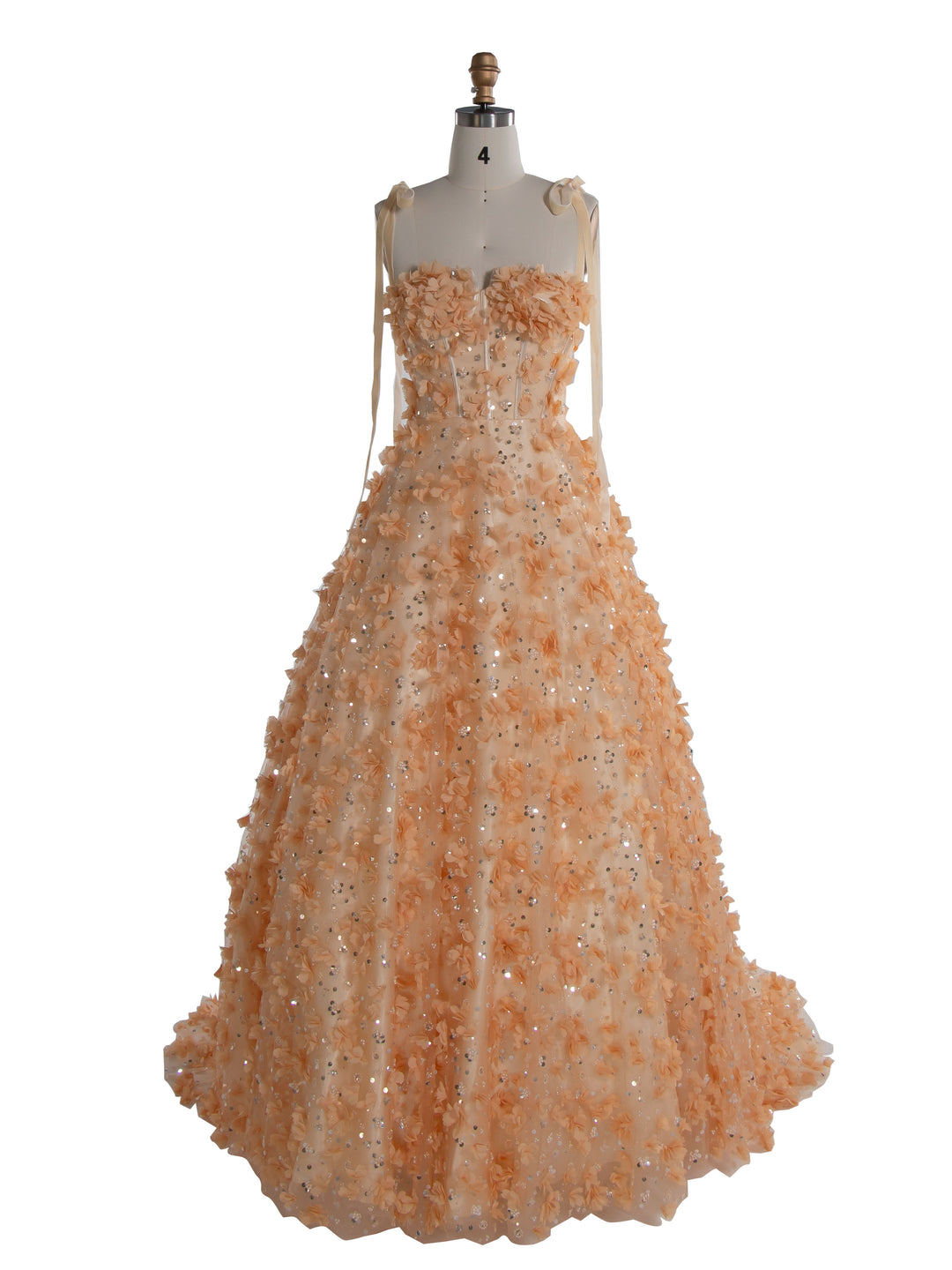 handmade prom dresses Charming Floral Embroidery Long Prom Dresses V Neck A Line Party Dresses