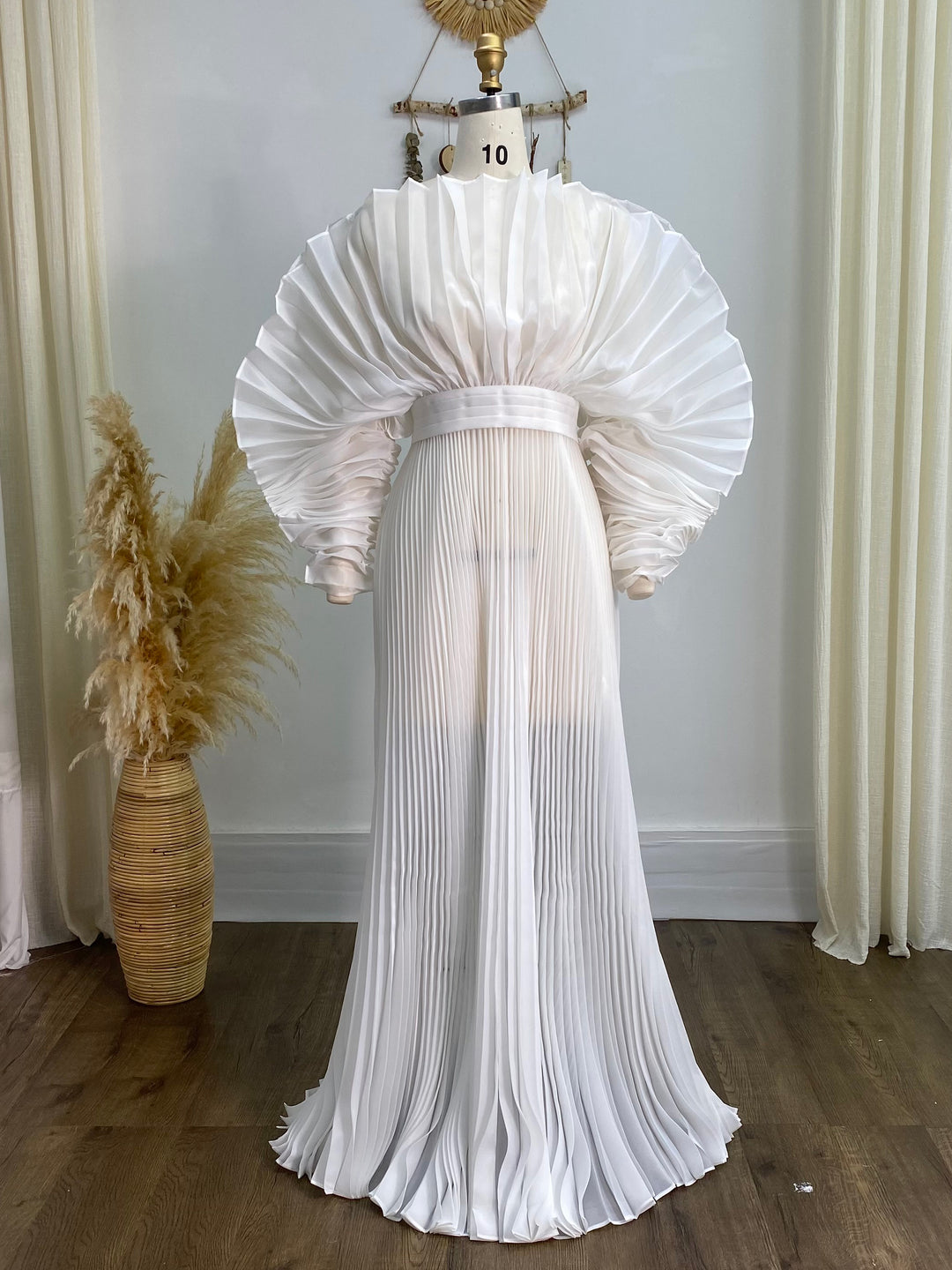 pleated dress maternity Fashion Thickened Organza Pleated Maternity Dress for Photo Shoots YW230726