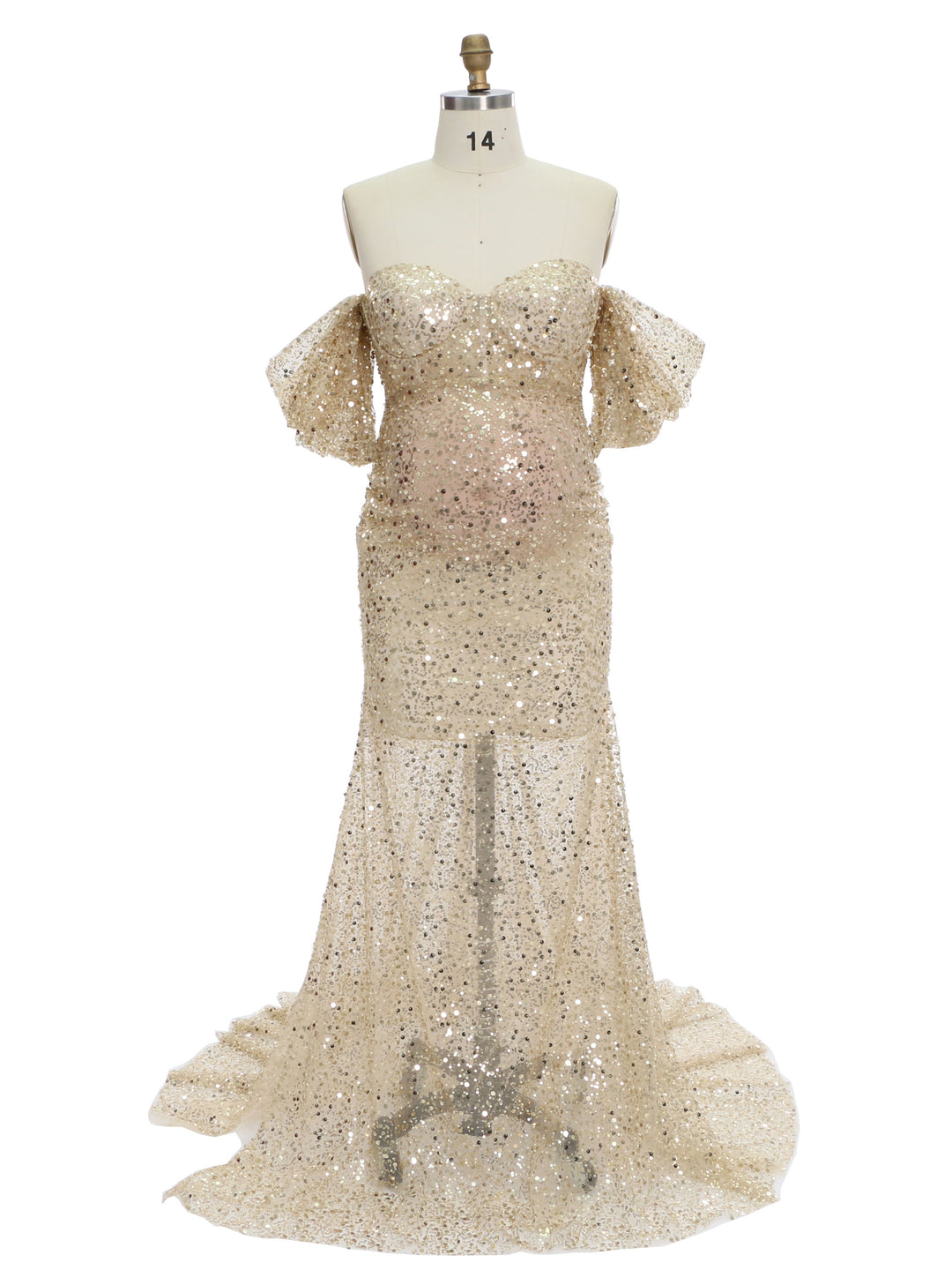 Gold Sequin with Pearls Maternity Gowns for Photoshoot Pregnancy Photography Baby Shower Dress YW231140 – yewendress Gold Sequin with Pearls Maternity Gowns for Photoshoot Pregnancy Photography Baby Shower Dress YW231140 – yewendress