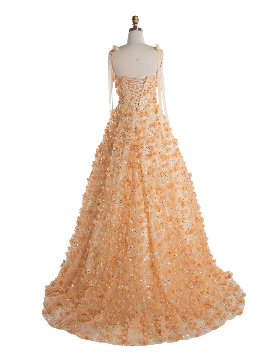 Gorgeous Handmade Beads Prom Dress with Petals YE3021 yewendress Gorgeous Handmade Beads Prom Dress with Petals YE3021 yewendress