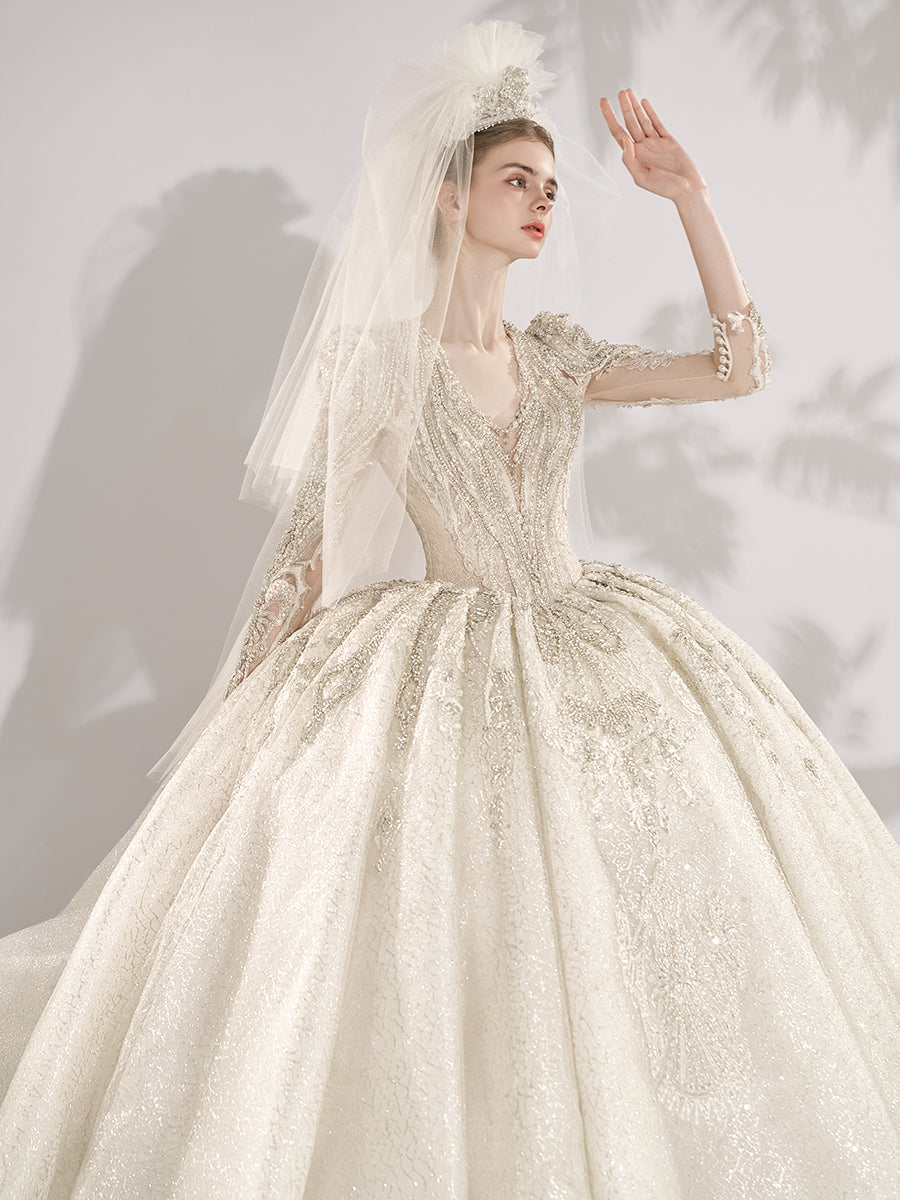 crystal princess wedding dresses GREOENEL Amor Sweetheart Lace Crystal Beaded Diamond Formal Wedding Dresses Luxury Bridal Gowns (as1, Alpha, one_Size, Regular, Regular) White at Amazon Women's Clothing store