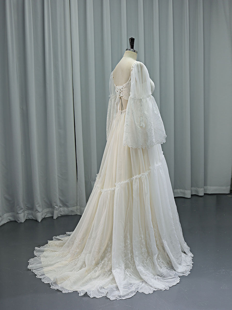 Elegant Lace Dress for Photo Shoot Maternity Babyshower Dress Bohemian Wedding Dress YW231085 Elegant Lace Dress for Photo Shoot Maternity Babyshower Dress Bohemian Wedding Dress YW231085
