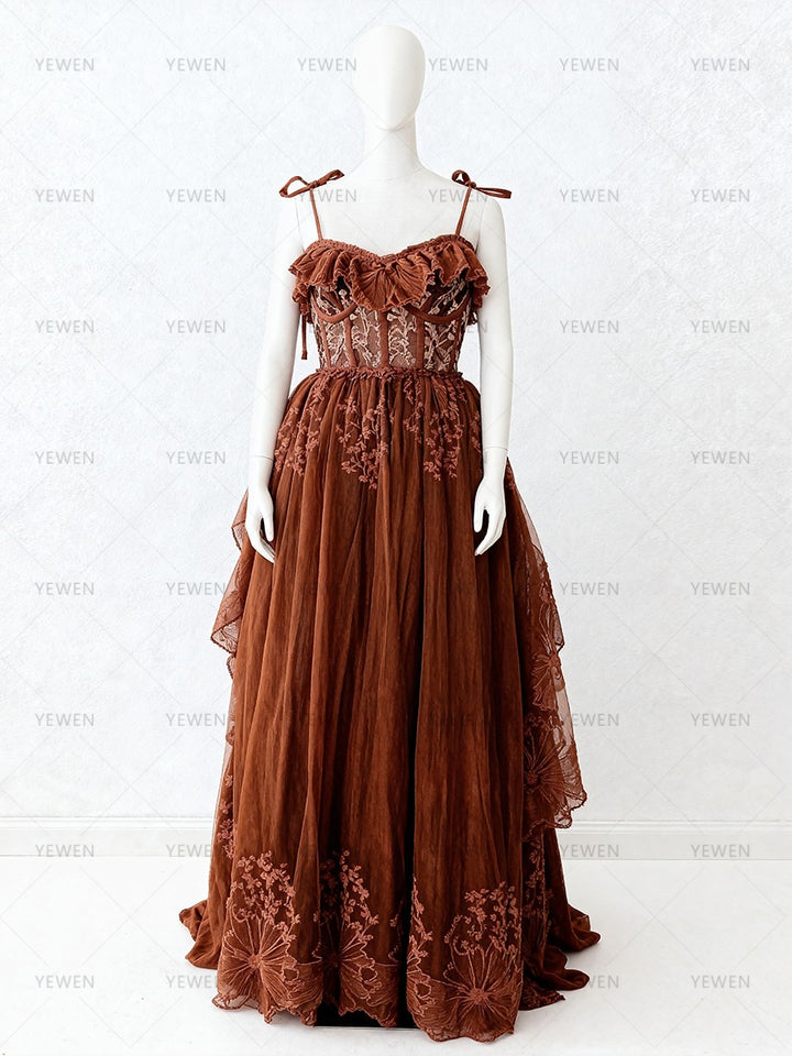 Boho Embriodery Lace Dress for Photoshoot Occation Party Dress