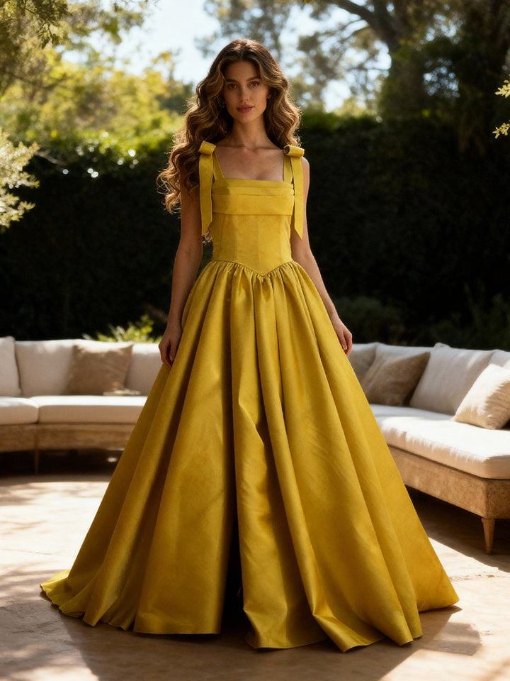 Luxurious Women's Evening Dress Off Shoulder Long Prom Dress Custom Made