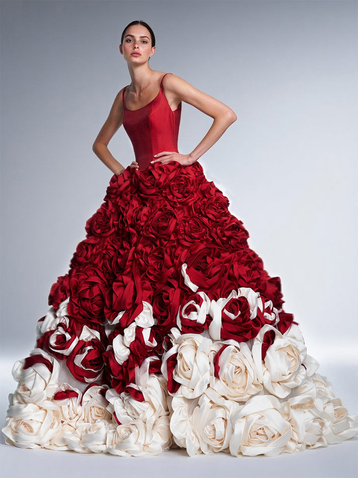 Short Gypsy Wedding Gowns Elegant Red And White Rosette A Line Ball Gown Wedding Dress Special Short Gypsy Wedding Gowns Elegant Red And White Rosette A Line Ball Gown Wedding Dress Special