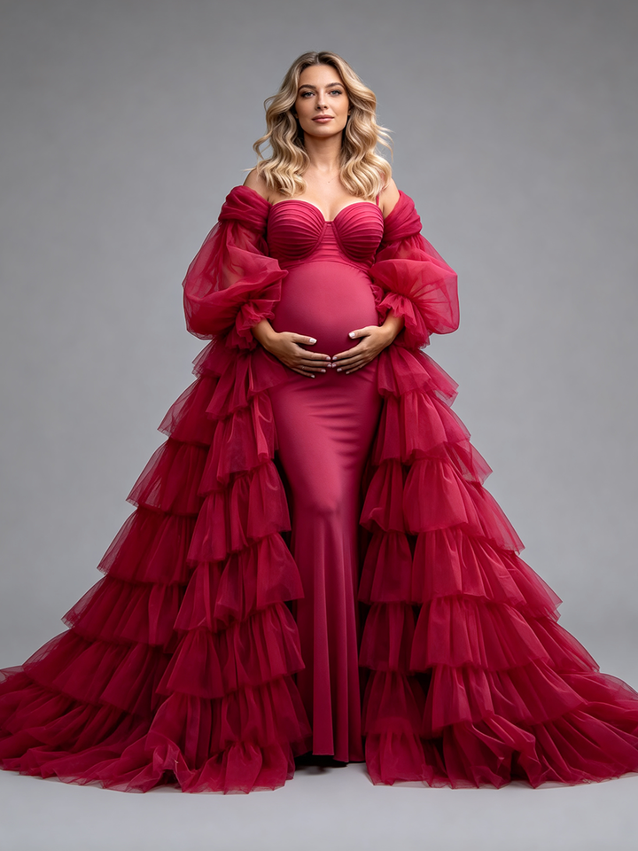 Pregnancy Photoshoot Dress Maternity Session Outfit Baby Shower Dress