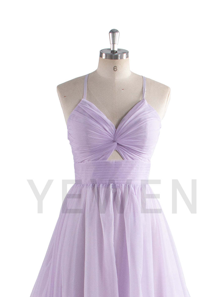 Lilac Flying Dress for Photoshoot Long Train Silk Soft Organza Flowy Dress Shooting Gown YW250016