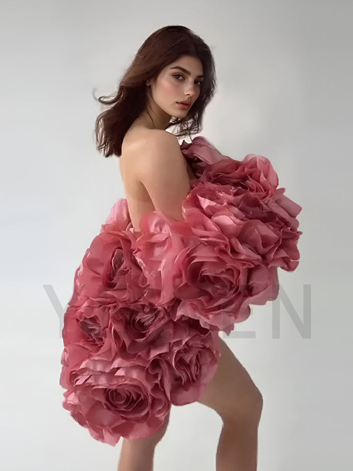 3D Flower Bridal Cape Wedding Cover Up for Women Personalized Shawl Maternity Photoshoot Accessories Elegant Cloak YW250055