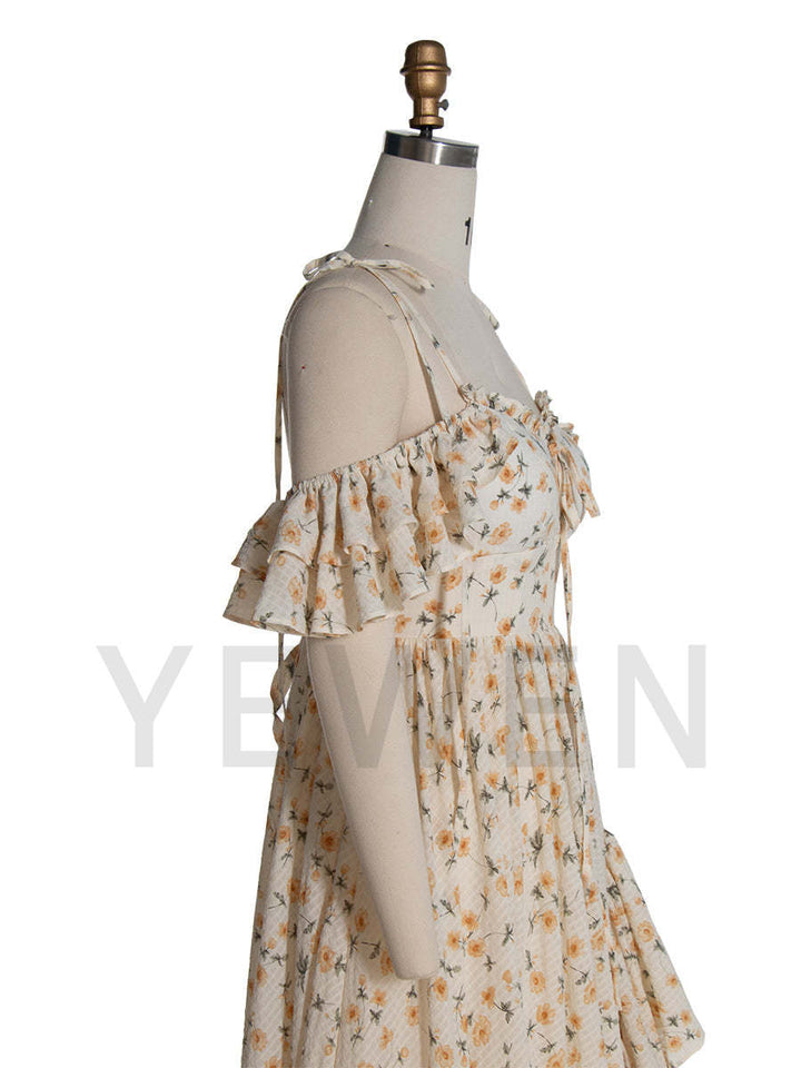 Boho Gown for Rehearsal Dinner Gender Reveal Bohemian Photoshoot Props YW240034