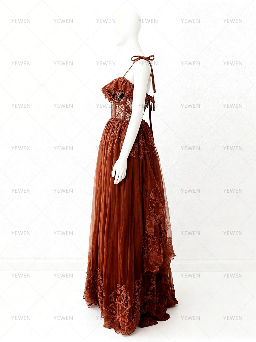 Boho Embriodery Lace Dress for Photoshoot Occation Party Dress