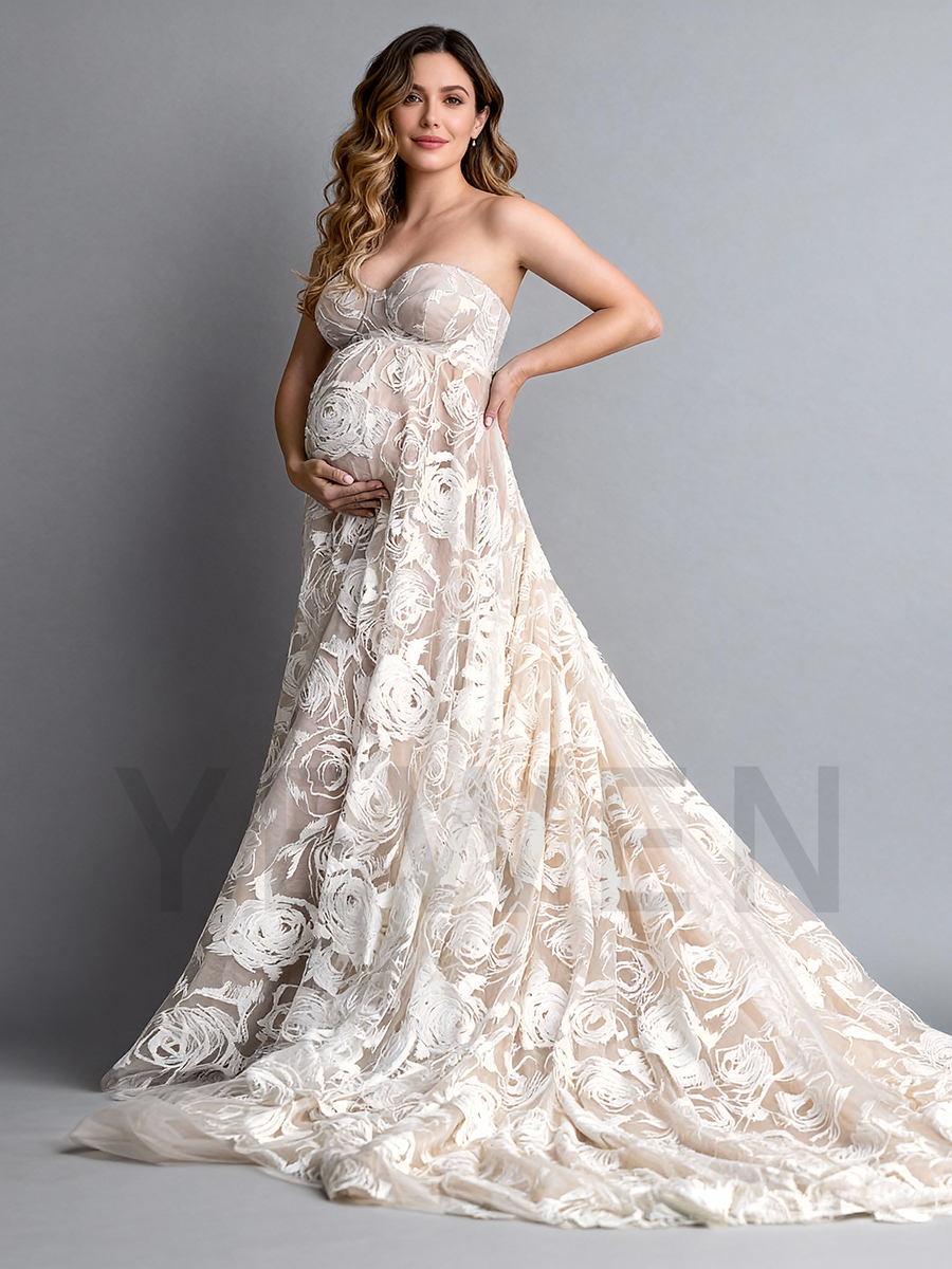 High Waist Maternity Photoshoot Dress Pregnancy Photoshoot Dress