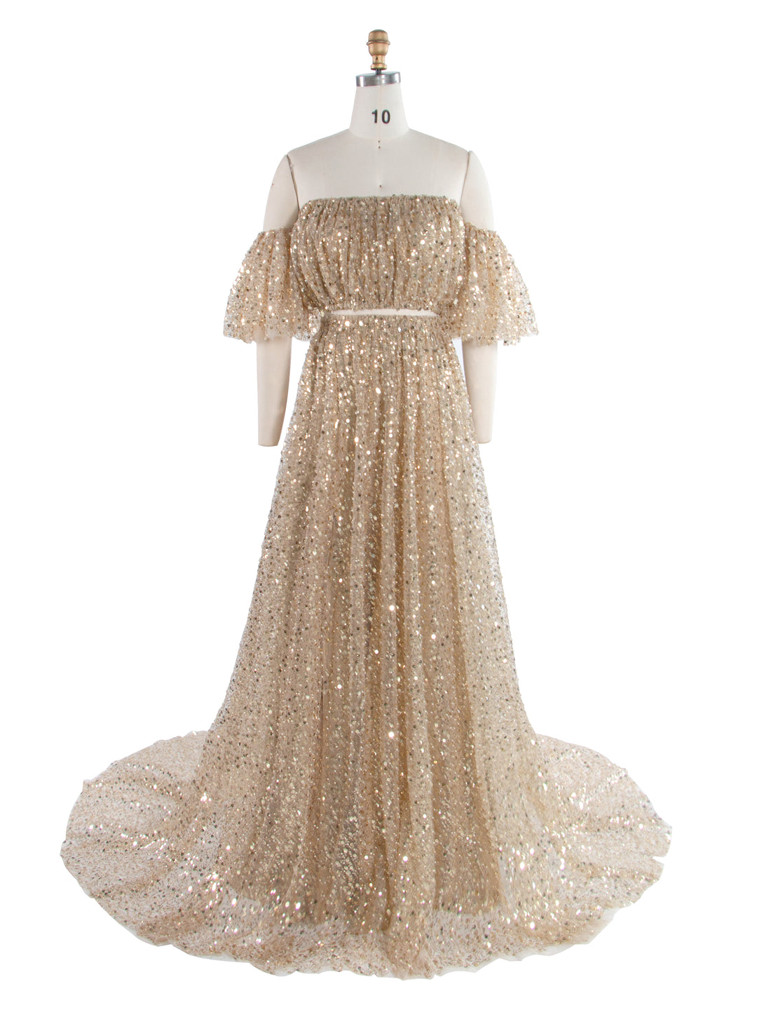 gold baby shower dress Krysten Dress