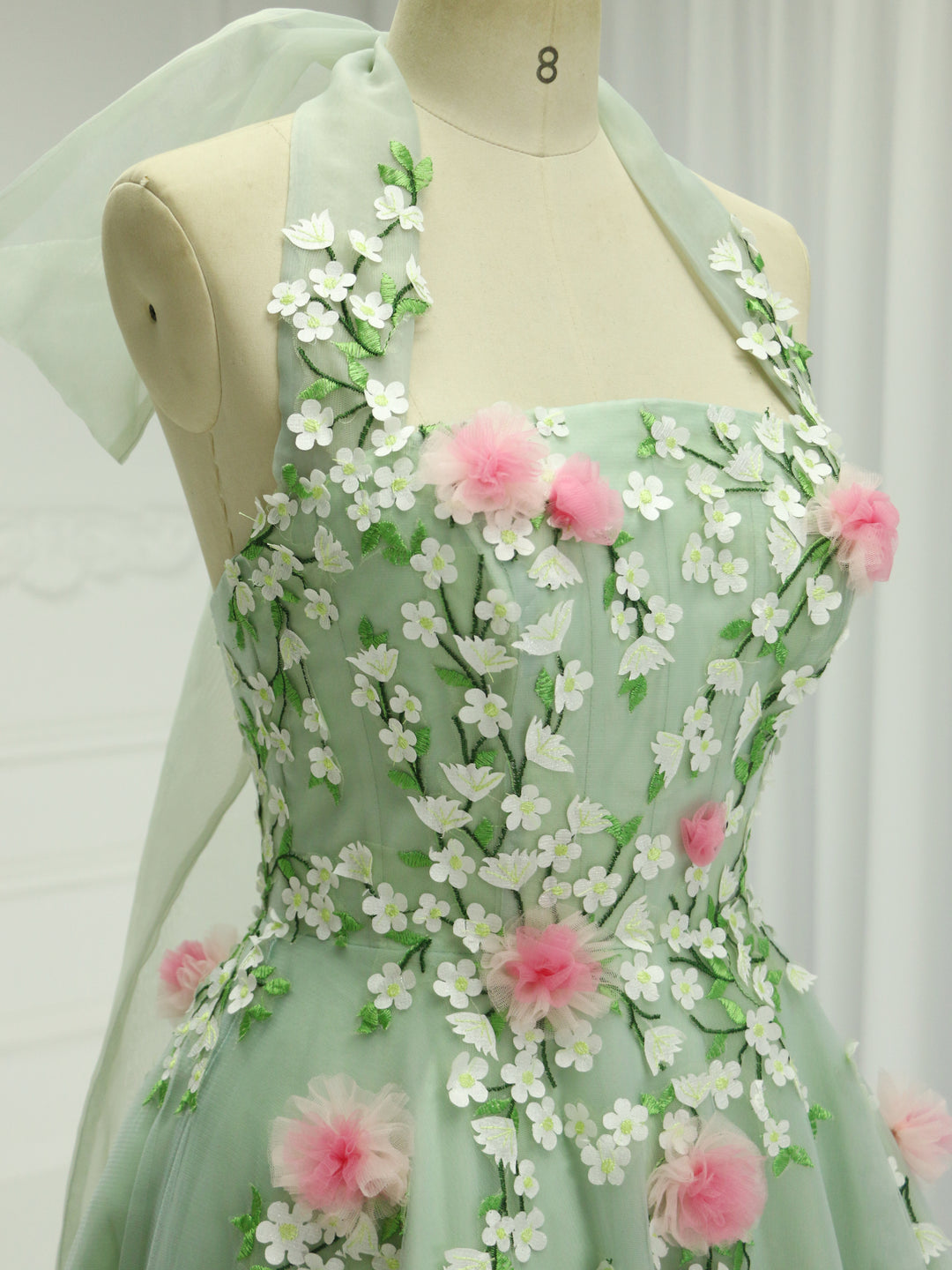 Elegance 3D Flower Tea Party Dresses Graduation Prom Dress yewendress Elegance 3D Flower Tea Party Dresses Graduation Prom Dress yewendress