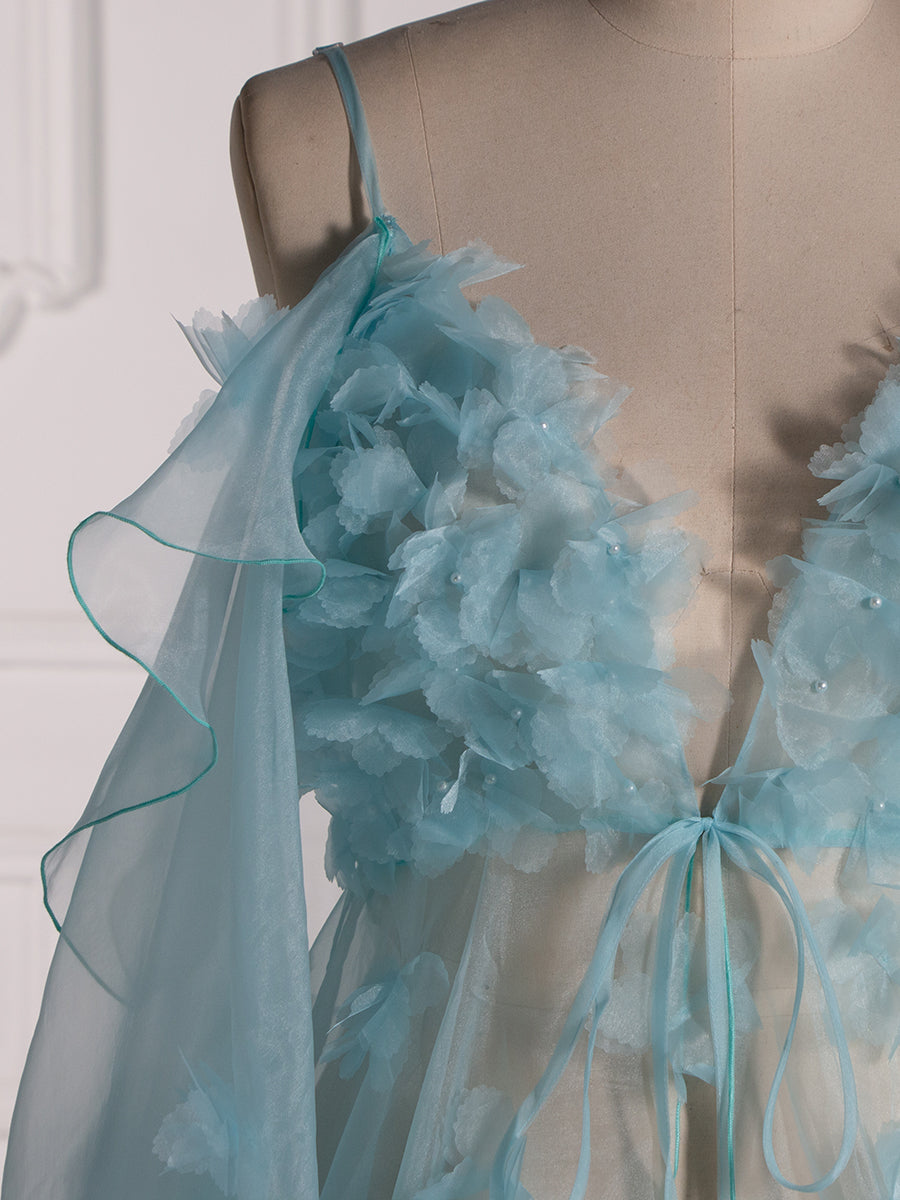 Blue Maternity Dress for Photo Shoot Pregnancy Baby Shower Gown YW5503 Blue Maternity Dress for Photo Shoot Pregnancy Baby Shower Gown YW5503