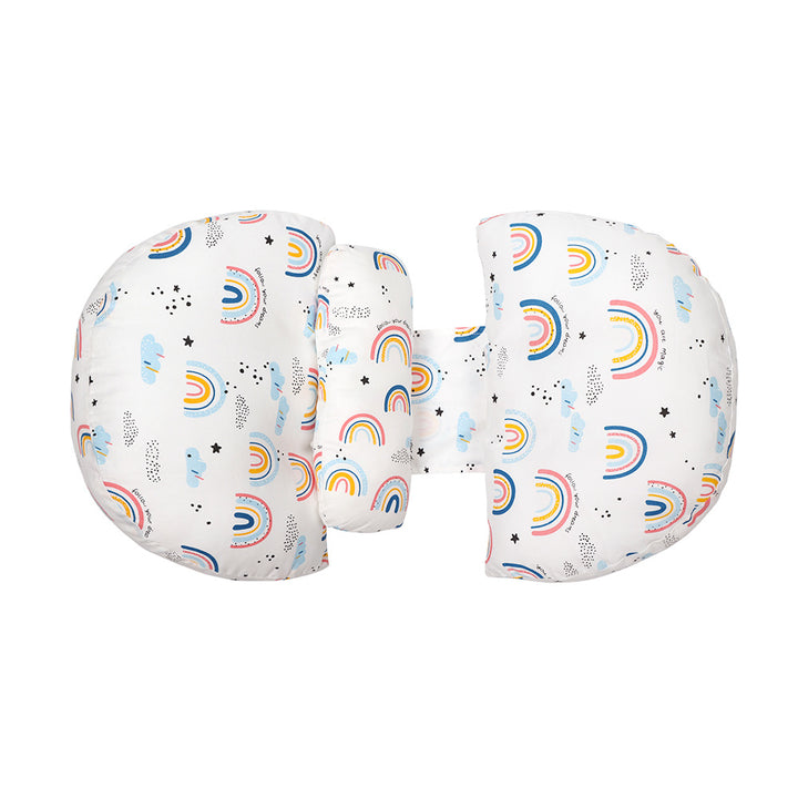 Pregnancy and Maternity Pillow for Side Sleeping Comfortable Support for Belly and Back Summer Spring Nursing Pillow with Cute Cartoon Design