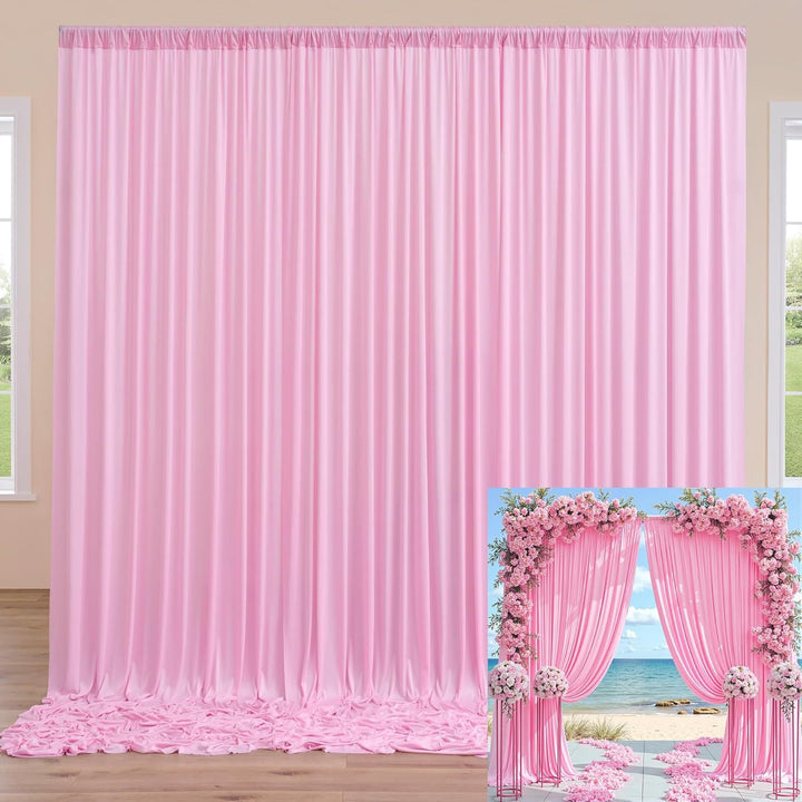 Wedding Backdrop Elastic Cloth Through Rod for Photography and Wedding Scenes YW2603102D