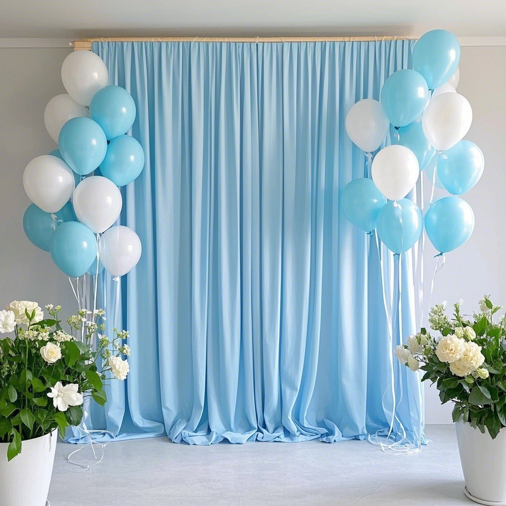 Wedding Backdrop Elastic Cloth Through Rod for Photography and Wedding Scenes YW2603102D