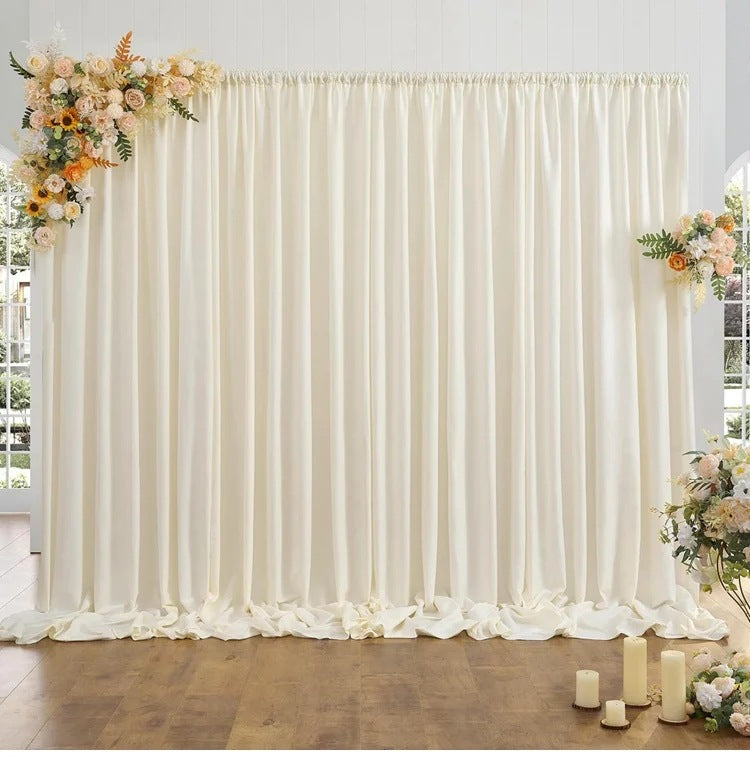 Wedding Backdrop Elastic Cloth Through Rod for Photography and Wedding Scenes YW2603102D