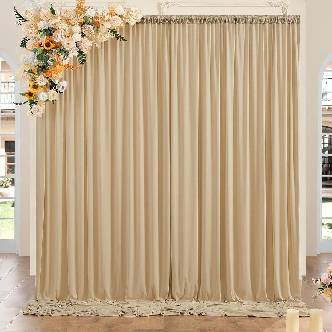 Wedding Backdrop Elastic Cloth Through Rod for Photography and Wedding Scenes YW2603102D