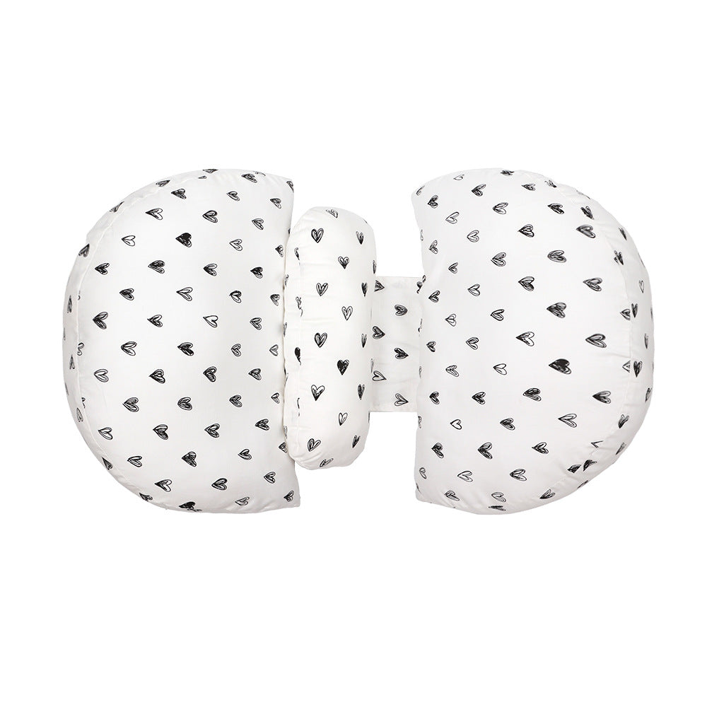 Pregnancy and Maternity Pillow for Side Sleeping Comfortable Support for Belly and Back Summer Spring Nursing Pillow with Cute Cartoon Design