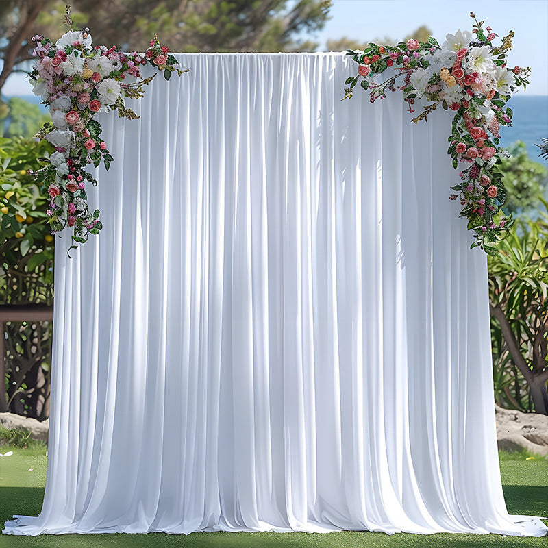 Wedding Backdrop Elastic Cloth Through Rod for Photography and Wedding Scenes YW2603102D