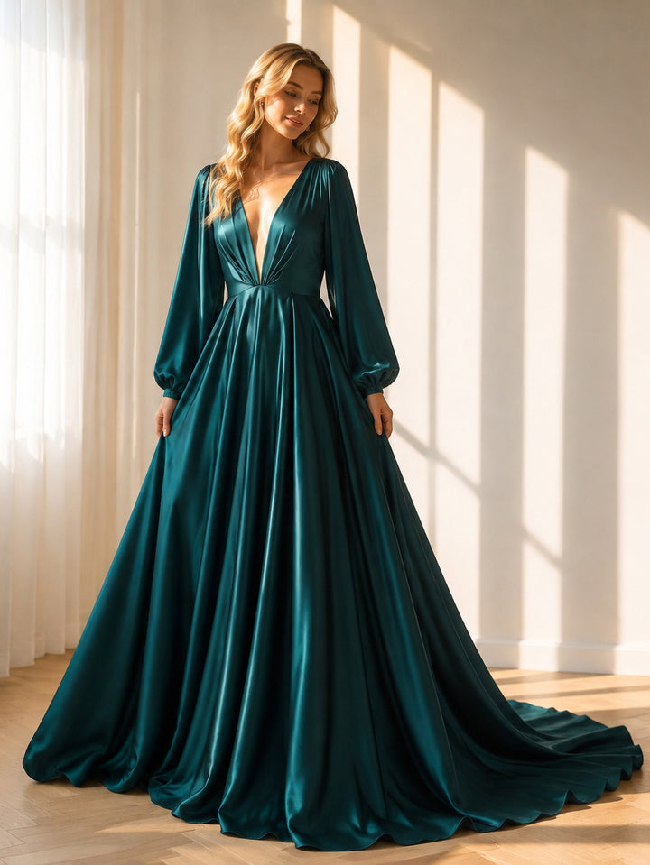 Full Sleeves Maternity Dress for Photoshoot Boho Maternity Gown Plus Size YW220528