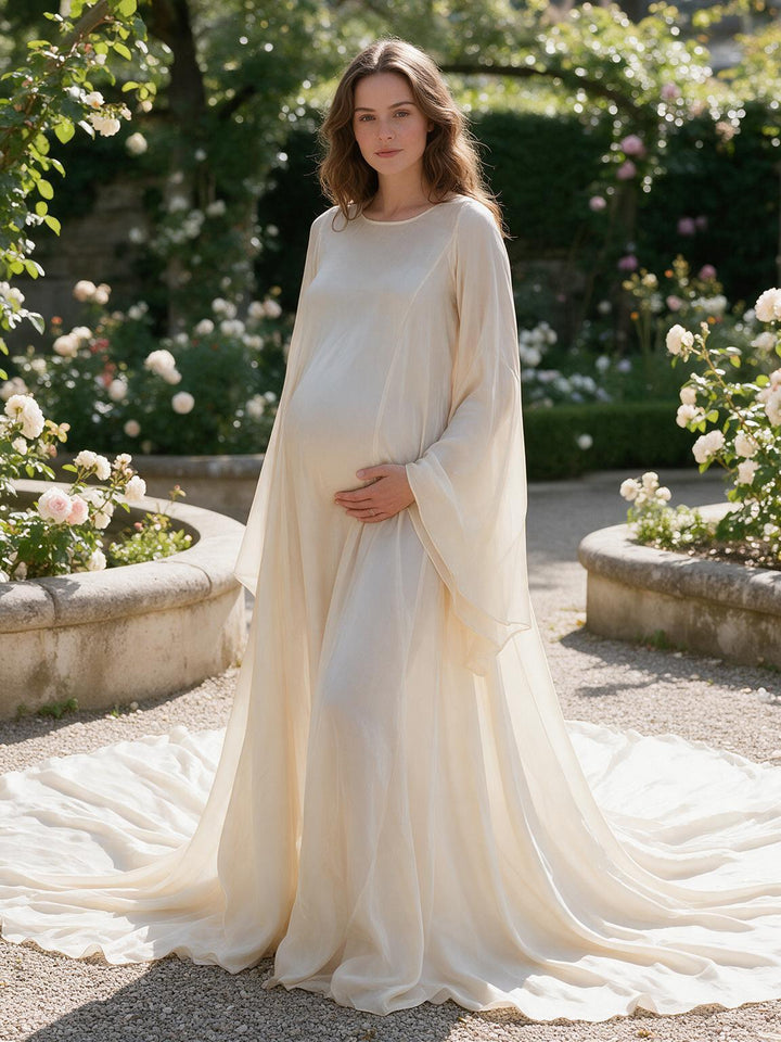 See Thru Robe Photo Shoot Dresses for Pregnant women and Photographers YW250021