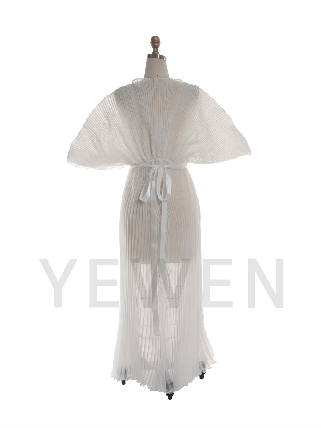 Puffy Sleeves Organza Photoshoot Dress Sexy Evening Party Gown YW260295