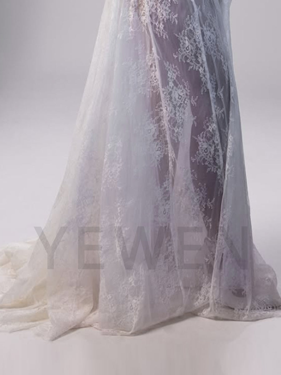 Boho Ivory Lace Maternity Dress for Photo Shoot Pregnancy Dress