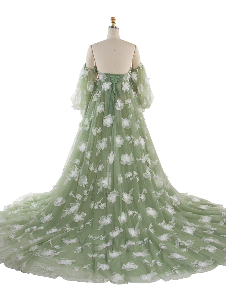 High Waist Pregnant women Gown Maternity Dress for Baby Shower YW251058