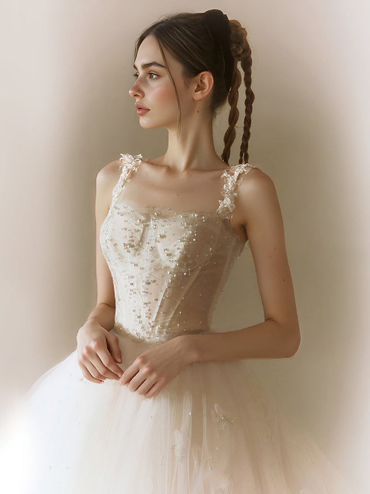 Beading Princess Wedding Dress Off Shoulder Bridal Gown