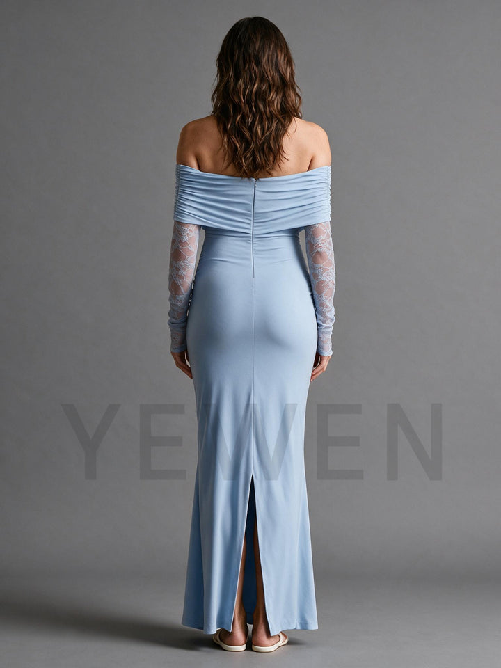 Jersey Lace Maternity Dress for Baby Shower