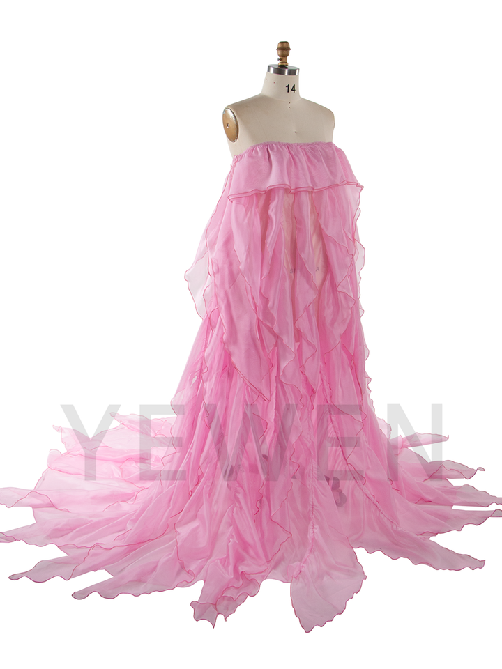 Maternity Dress for Photo Shoot Ruffles Organza Maternity Dress YW260219