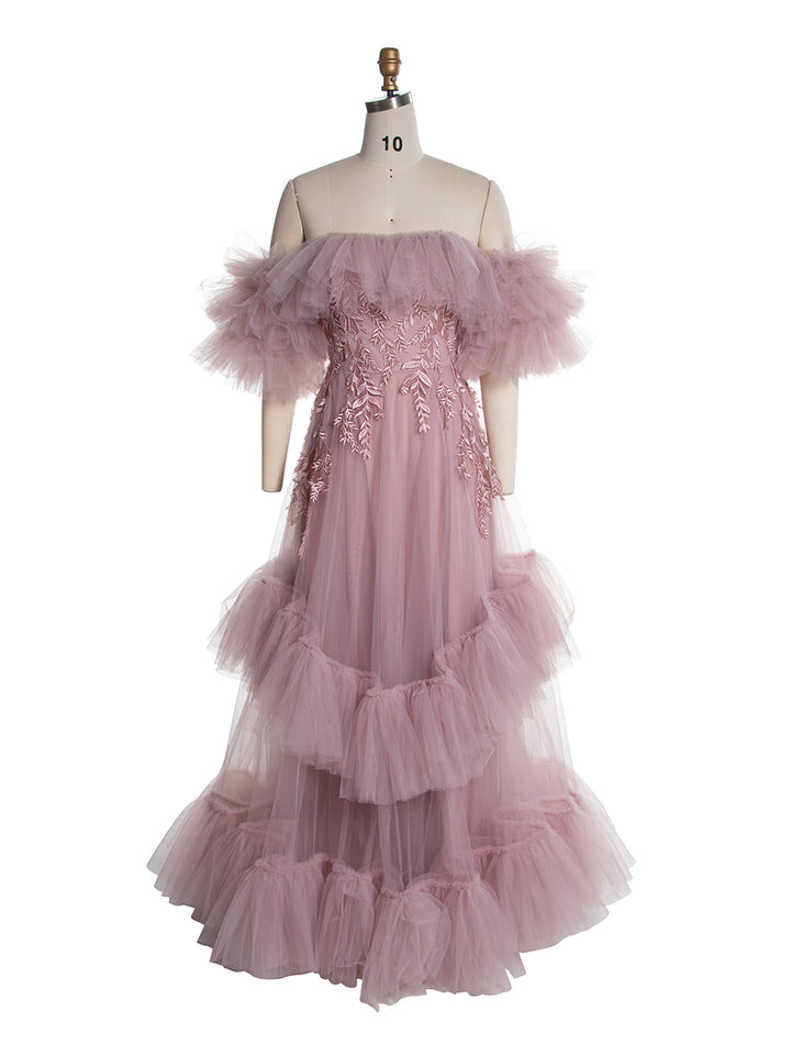 Tulle with Embroidery Lace Dress for Photo Shoot  YW250036