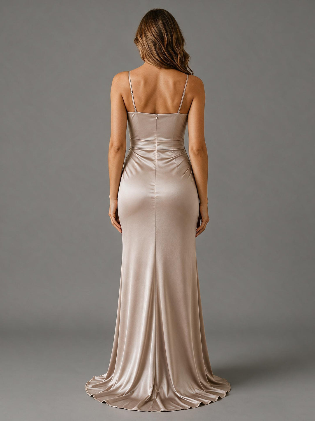 Elegant Spaghetti Strap Maxi Gown Formal Baby Shower