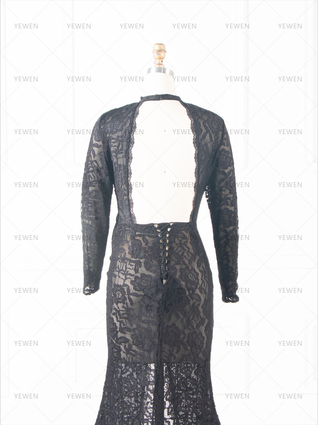 Summer Black Lace Maternity Dress for Photo Shoot Pregnancy Baby Shower Dress YW260264