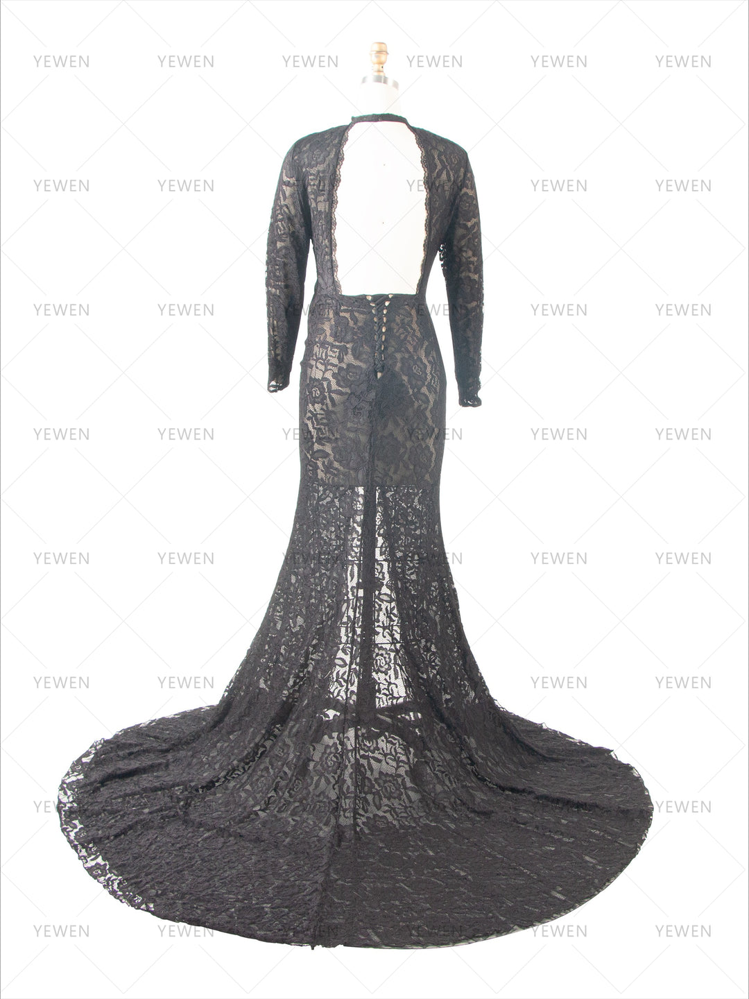 Summer Black Lace Maternity Dress for Photo Shoot Pregnancy Baby Shower Dress YW260264