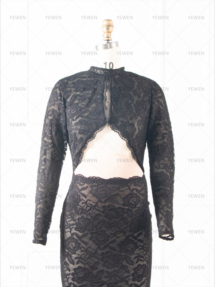 Summer Black Lace Maternity Dress for Photo Shoot Pregnancy Baby Shower Dress YW260264