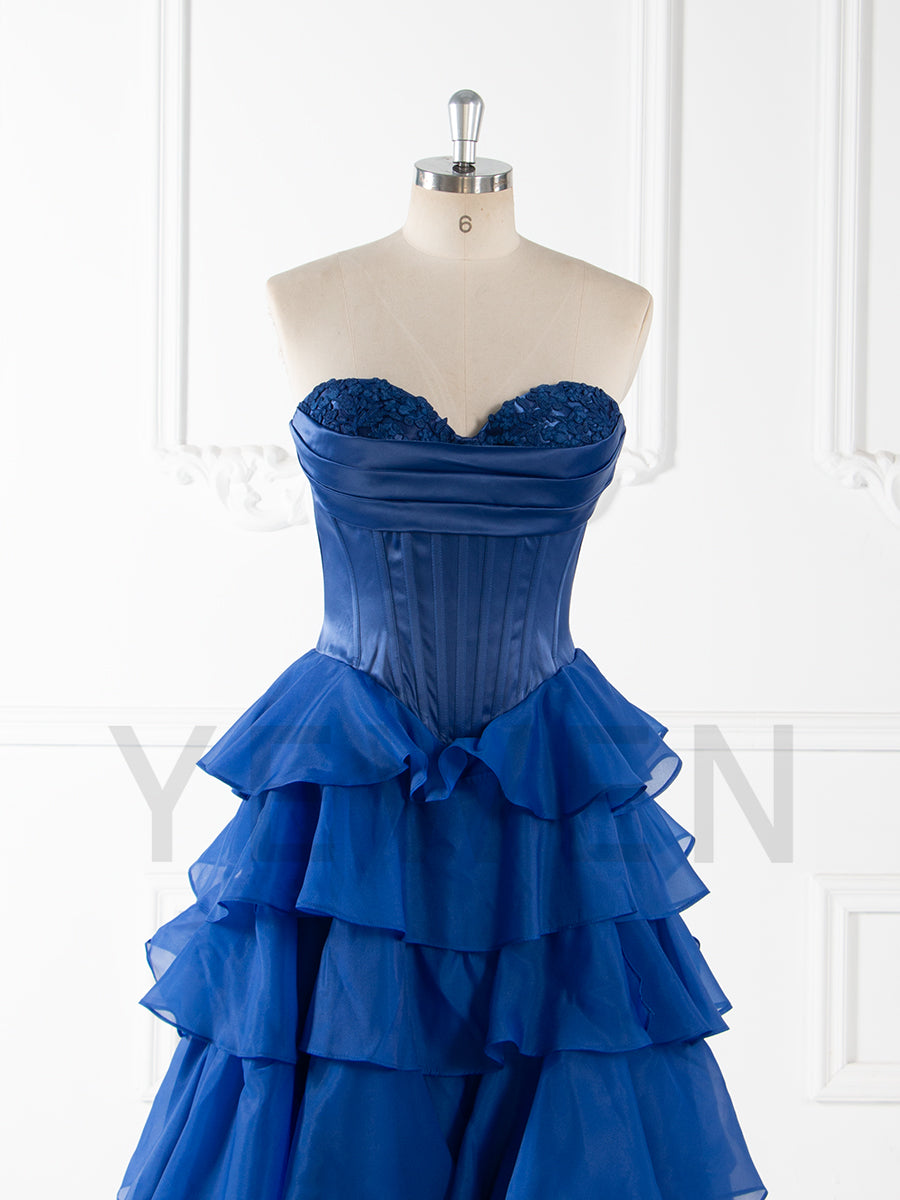 Gorgeous A Line Off The Shoulder Long Prom Dress With Ruffles YW240048