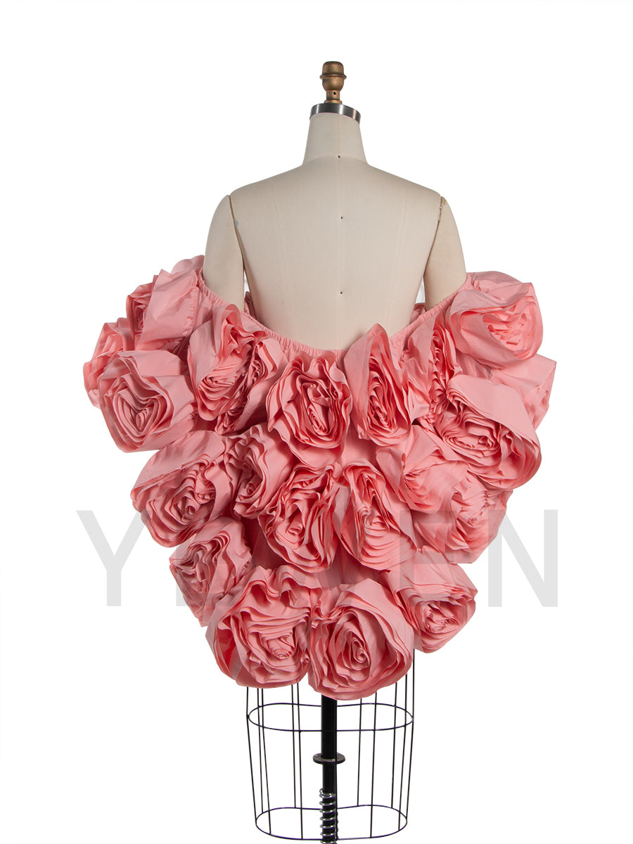 3D Flower Bridal Cape Wedding Cover Up for Women Personalized Shawl Maternity Photoshoot Accessories Elegant Cloak YW250055