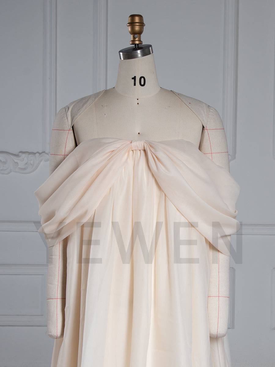 Off Shoulder Organza Photoshoot Dress Beach Maxi Dress YW251027