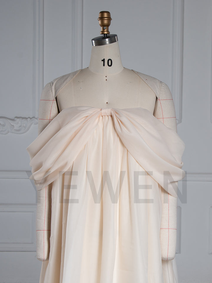 Off Shoulder Organza Photoshoot Dress Beach Maxi Dress YW251027