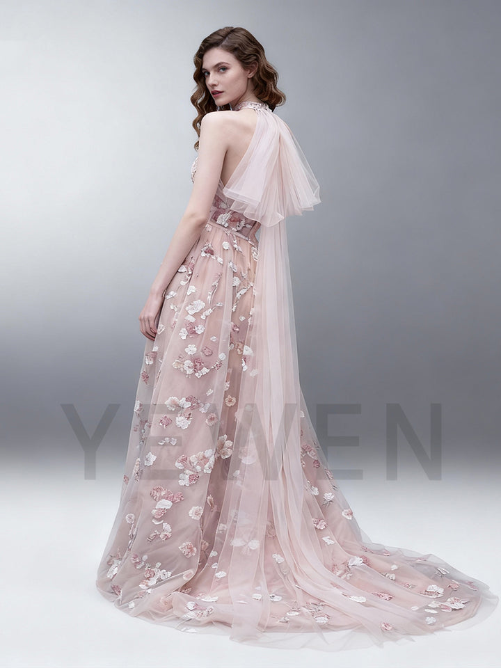 Luxury French sequin embroidery Evening Dress Women Night Banquet Gown