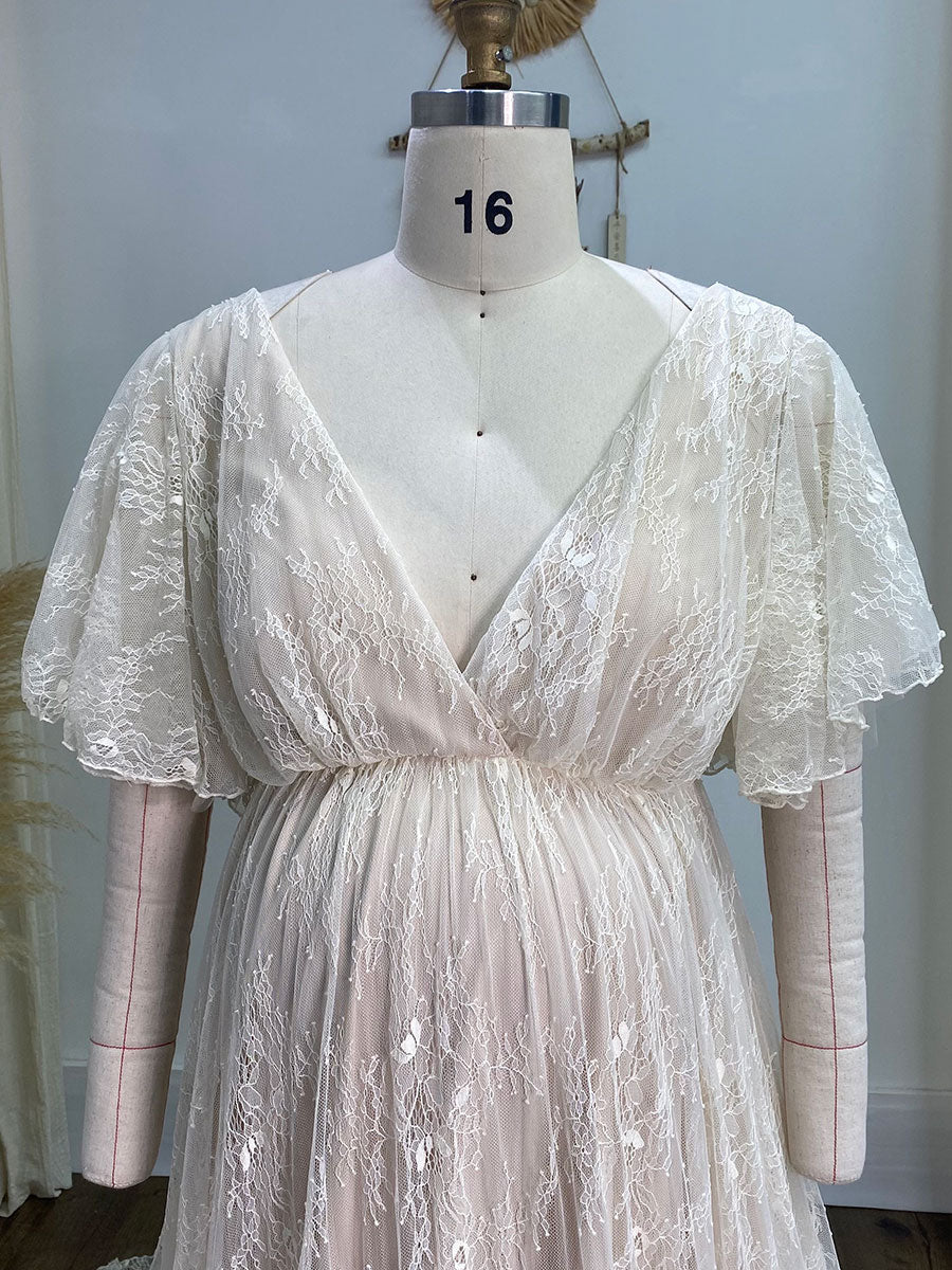 Boho Maxi Dress Lace Vintage Dress For The Maternity Session Photo Props Pregnancy Photo Shoot YW240093 Boho Maxi Dress Lace Vintage Dress For The Maternity Session Photo Props Pregnancy Photo Shoot YW240093