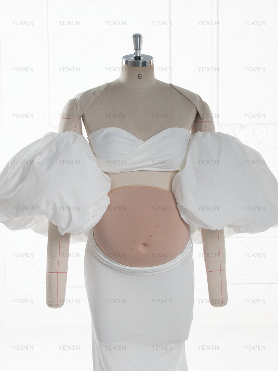White Maternity Dresses Photoshoot Pregnancy Dress Sets Baby Shower Outfit YW260262