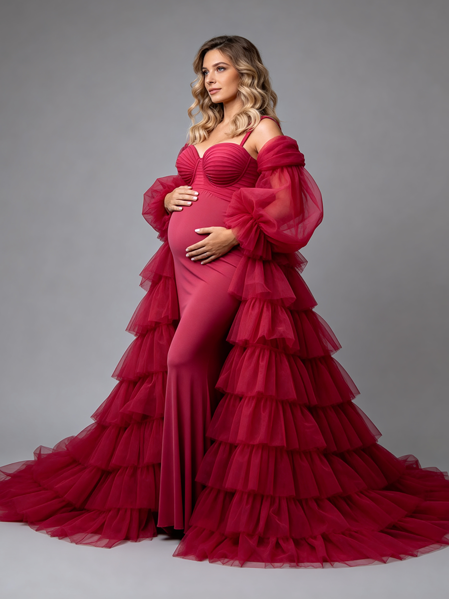 Pregnancy Photoshoot Dress Maternity Session Outfit Baby Shower Dress