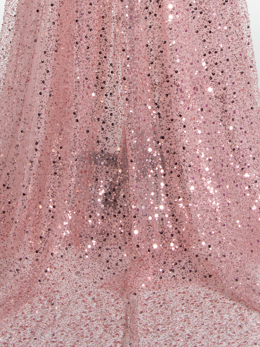pink gold maternity dress Simple Pearl Pink Off Shoulder Open Back Plus Size Maternity Dress